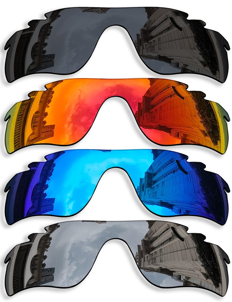 Betterun 4 Pieces Polarized Replacement Lenses for Oakley Radarlock Path Vented/Radarlock Path Vented Asian Fit (AF) OO9206 Sunglasses, Anti-Scratch and Impact Resistant