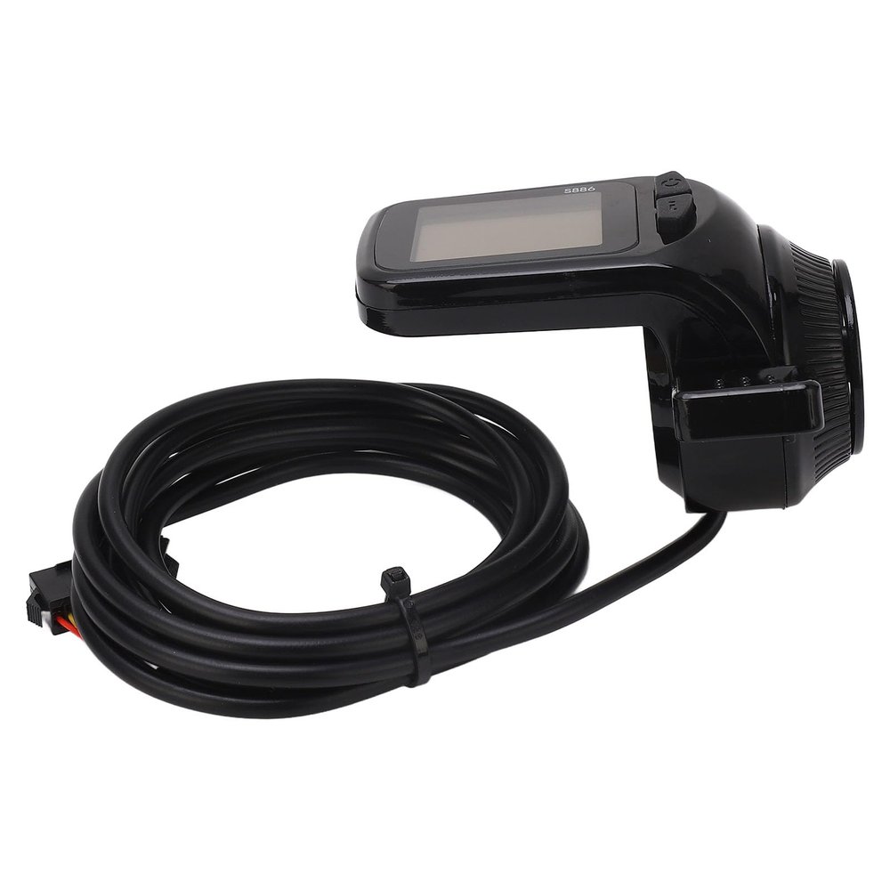 CDQL S886 Ebike LCD Display Panel - Lightweight Waterproof LCD Display Panel with Thumb Throttle Headlight Connector - Motor Brushless Controller - for Electric Bicycle