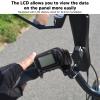 CDQL S886 Ebike LCD Display Panel - Lightweight Waterproof LCD Display Panel with Thumb Throttle Headlight Connector - Motor Brushless Controller - for Electric Bicycle view 3