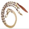 WeavingCraft Hand-Braided Zebra Print Rawhide Romal Reins- Premium Quality Ranch Rope with Knots for Horse Tack- Genuine Raw Hide Leather view 1