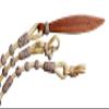 WeavingCraft Hand-Braided Zebra Print Rawhide Romal Reins- Premium Quality Ranch Rope with Knots for Horse Tack- Genuine Raw Hide Leather view 2