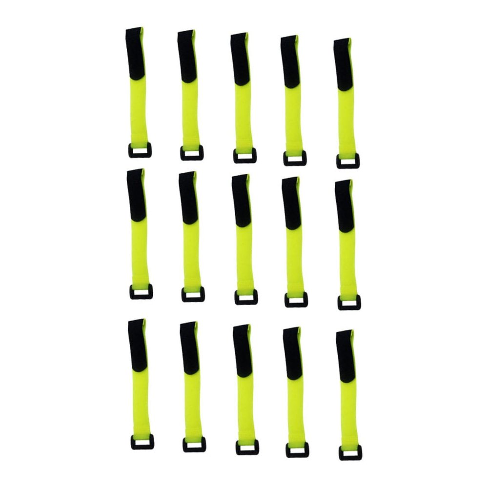 Angoily 15pcs Hook and Strap for Lightweight Fastening Straps for Bike Wheel Binding and Organizing Cords Tape