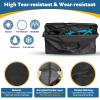 Folding Bike Travel Bag,Heavy Duty 840D Transport Bicycle Storage Carry Bag with Strong Webbing for 26-29 in Mountain 700C Road Bike MTB,Portable Folding Cycling Bags Waterproof for Airplane Shipping view 3