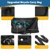 Folding Bike Travel Bag,Heavy Duty 840D Transport Bicycle Storage Carry Bag with Strong Webbing for 26-29 in Mountain 700C Road Bike MTB,Portable Folding Cycling Bags Waterproof for Airplane Shipping view 4
