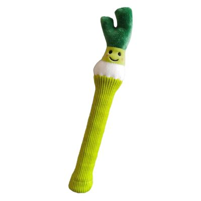 kowaku Badminton Racket Handle Cover Plush Doll Racket Handle Protective Cover Cartoon Badminton Overgrip for Active Players, Scallion