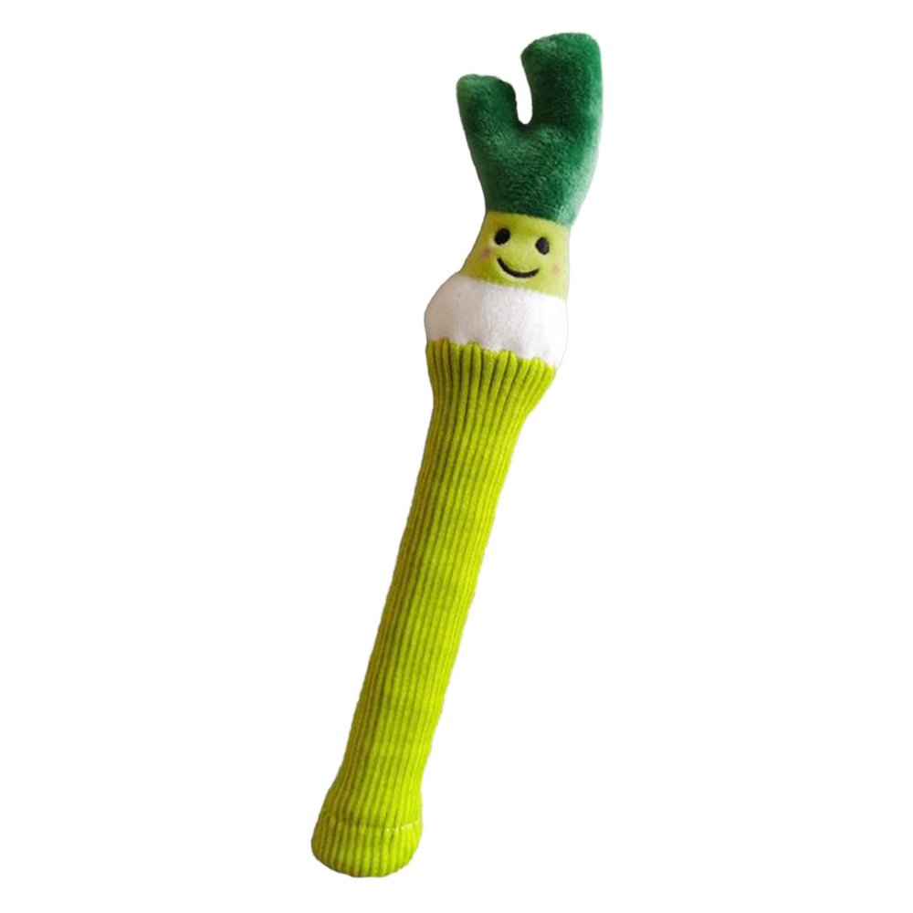 kowaku Badminton Racket Handle Cover Plush Doll Racket Handle Protective Cover Cartoon Badminton Overgrip for Active Players, Scallion