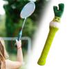 kowaku Badminton Racket Handle Cover Plush Doll Racket Handle Protective Cover Cartoon Badminton Overgrip for Active Players, Scallion view 2
