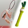 kowaku Badminton Racket Handle Cover Plush Doll Racket Handle Protective Cover Cartoon Badminton Overgrip for Active Players, Scallion view 4