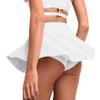 Mini Skirt Athletic Butterfly Shorts for Women Gym Yoga Workout Booty Dance Hot Pants Golf Tennis Skirts White L view 1