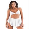 Mini Skirt Athletic Butterfly Shorts for Women Gym Yoga Workout Booty Dance Hot Pants Golf Tennis Skirts White L view 4
