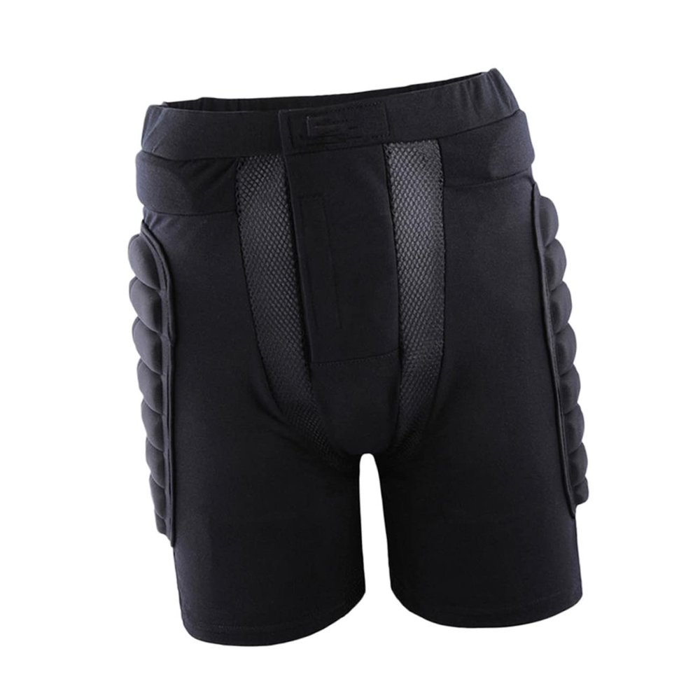 Black Padded Protective Shorts with EVA Pads for Adult Youth Skating