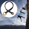 Natudeco 120CM Climbing Lanyard Outdoor Climbing Tree Rescue Wire Lanyard Adjustables Lanyard with Two Hanging Hooks for Ontree Garden Work view 3