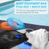 BROTOU 1/2/4/6PCS Sports Mesh Bag Sports Equipment Bag Heavy Duty Drawstring Bags Sport Balls Bags for Beach, Travel, Gym, Swimming, Camping Gear with Shoulder Strap view 3