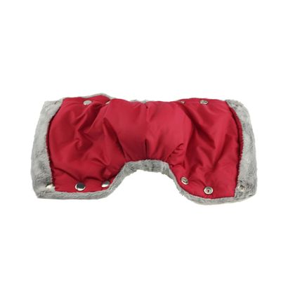 VICASKY 1pair Warm Gloves for Strollers Trolley Gloves for Snowy Days and Smooth Design for Outdoor Use Red