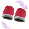 VICASKY 1pair Warm Gloves for Strollers Trolley Gloves for Snowy Days and Smooth Design for Outdoor Use Red view 2