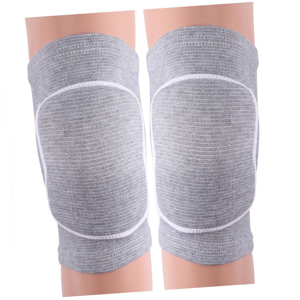 FRCOLOR Elastic Warm Protector Sleeves for Outdoor Sports Breathable Knee Pads for Basketball Climbing and More Grey Durable and Comfortable Leg Brace for Injury Recovery