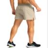 Soothfeel Men's Running Shorts with Zipper Pockets 9"/ 7"/ 5" Lightweight Quick Dry Basketball Gym Workout Athletic Shorts for Men (Khaki, L) view 4