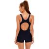 Womens One Piece Swimsuits Athletic Boyleg Bathing Suit One Piece Swimsuit Women Modest Sports Swimsuit Women Sleeveless Traje De Bao para Mujer for Surfing Diving Swimming Swimwear Black v M view 3