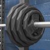 METIS Olympic Barbell Weight Plates - Compatible with Olympic Bar Sleeves for Optimum Fitness Routine | Available in 5 Different Sizes & 4 Weight Sets (55lbs) view 3