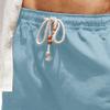 SWJGLITTR Mens Linen Casual Shorts Drawstring Summer Beach Short Pants Lightweight with Pockets and Elastic Waist Shorts (Blue,XX-Large) view 3