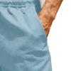 SWJGLITTR Mens Linen Casual Shorts Drawstring Summer Beach Short Pants Lightweight with Pockets and Elastic Waist Shorts (Blue,XX-Large) view 4