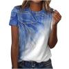 Western Tops For Women,Womens Fitted Tshirt Womens Summer Clothes Womens Business Tops Teacher Shirts For Women Shirts Women Tops For Women(L,Blues) view 1