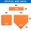 PRAOUTSAD Baseball Bases for Backyard - Throw Down Bases Practice Baseballs - Home Plate Rubber Bases Hitting & Pitching Plastic Softball - Baseball Accessories view 2