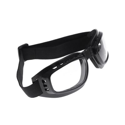 BESPORTBLE Outdoor Protective Snowboard Strap -uv and -fog Coating for Skiing Cycling Motorcycle Riding and Dirt Biking Black Frame Transparent Lens