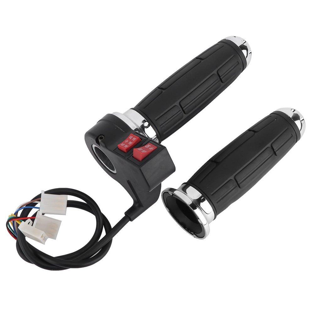3 Speed Control Throttle Handle Grips, Forward and Reverse Gear, Anti Slip Design, Wire, Suitable for Electric Bikes, Scooters, Tricycles