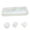 WHAMVOX Ceramic Jewelry Tray with Marble Pattern Decorative Necklace and Ring Holder Nordic Style Storage for Home Desktop and Jewelry Display Large for Daily Use view 3