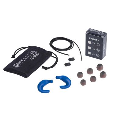 BERETTA Mini Headset E2 32db SNR Soft Silicone Ergonomic Shooting Noise Protection, Blue Beretta