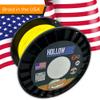 FINS Hollow Core Braided Fishing Line - USA Made, Spliceable Braid for Bluewater Angling, Superior Knotless Leader Transition - 16-Strand for Increased Reel Capacity - Yellow - 80 lb - 100 Yds view 2