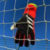 GJPWAKWM Soccer Goalkeeper Gloves Goalie Training Gloves Strong Grip Anti-Slip and Breathable for Adults and Children (Black red,6) view 3