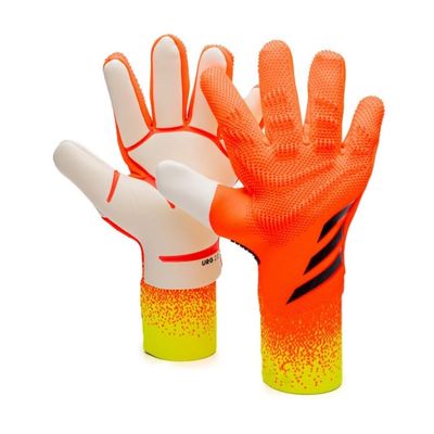 GJPWAKWM Soccer Goalkeeper Gloves Goalie Training Gloves Strong Grip Anti-Slip and Breathable for Adults and Children (Orange,6)