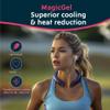 Magic Gel Neck Ring Coolers - Wearable Neck Cooling Ice Pack - Reusable Cool Body Cooler Tube - Cold Gel Wrap Ice Packs for Necks - Perfect for Athletes or Outdoor Workers - Navy view 2