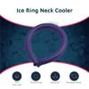 Magic Gel Neck Ring Coolers - Wearable Neck Cooling Ice Pack - Reusable Cool Body Cooler Tube - Cold Gel Wrap Ice Packs for Necks - Perfect for Athletes or Outdoor Workers - Navy view 3