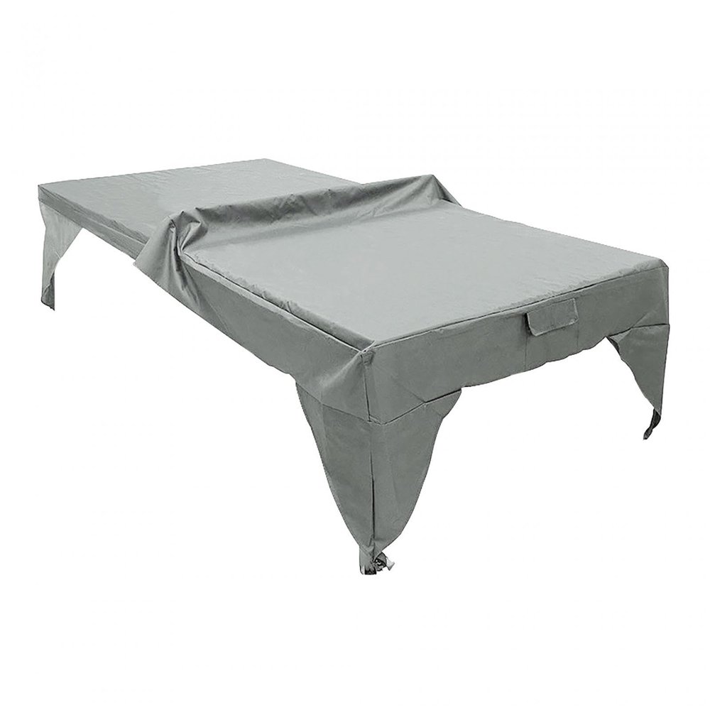 Colaxi Table Tennis Table Cover Ping Pong Table Cover Outdoor Water Resistant Protective for Flat Pingpong Table for Ping Pong Table, Gray
