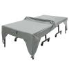 Colaxi Table Tennis Table Cover Ping Pong Table Cover Outdoor Water Resistant Protective for Flat Pingpong Table for Ping Pong Table, Gray view 2
