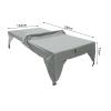 Colaxi Table Tennis Table Cover Ping Pong Table Cover Outdoor Water Resistant Protective for Flat Pingpong Table for Ping Pong Table, Gray view 3