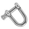 Mrisata D Shaped Anchor Shackle Stainless Steel D Shaped Bow Shackle Screw Pin Anchor Shackle Stainless Steel Dshaped Bow Shackle for Chains Outdoor Camping Survival Rope (M4) view 2