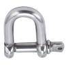 Mrisata D Shaped Anchor Shackle Stainless Steel D Shaped Bow Shackle Screw Pin Anchor Shackle Stainless Steel Dshaped Bow Shackle for Chains Outdoor Camping Survival Rope (M4) view 3