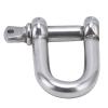 Mrisata D Shaped Anchor Shackle Stainless Steel D Shaped Bow Shackle Screw Pin Anchor Shackle Stainless Steel Dshaped Bow Shackle for Chains Outdoor Camping Survival Rope (M4) view 4