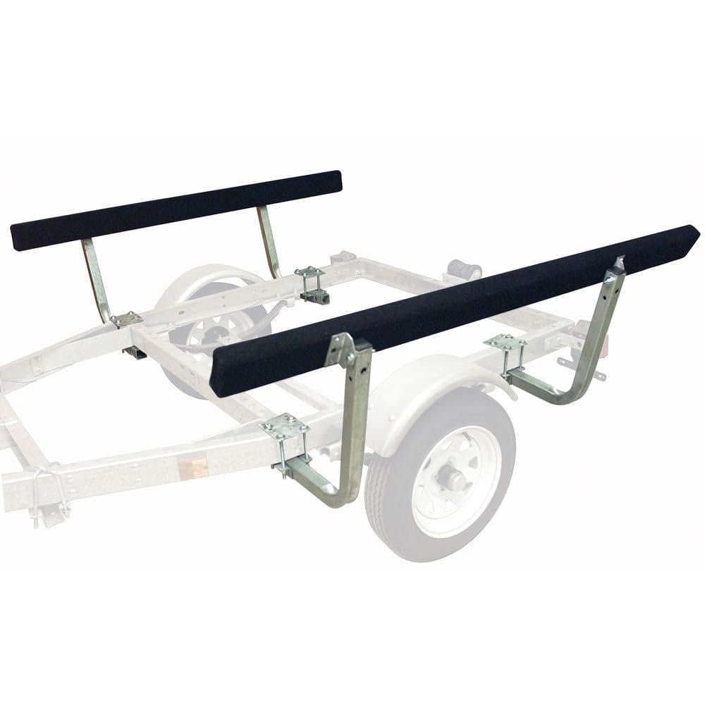 Overton's Bunkboard-Style Boat Guide-Ons Carpet-Covered, Fits Up to 4-1/4" Trailer Frames, Pre-Galvanized Steel, Adjustable Mounting, Hardware Included, Set of 2