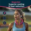 Magic Gel Neck Ring Coolers - Wearable Neck Cooling Ice Pack - Reusable Cool Body Cooler Tube - Cold Gel Wrap Ice Packs for Necks - Perfect for Athletes or Outdoor Workers - Pink view 2