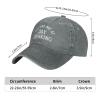 GEZHONU You Had Me at Day Drinking Funny Hat Adjustable Denim Baseball Cap Gray Dad Hat Men Women view 2