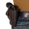 Barsony New Brown Leather OWB Holster for Charter ARMS Pink Lady Right view 4