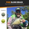 FINS Sling Braided Fishing Line - Versatile, Compact Braid for All Fisheries - Super Smooth 8-End, 20% Stronger, Soft for Delicate Baits, Made in USA - Chartreuse - 15 lb - 4000 Yds view 2