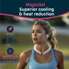 Magic Gel Neck Ring Coolers - Wearable Neck Cooling Ice Pack - Reusable Cool Body Cooler Tube - Cold Gel Wrap Ice Packs for Necks - Perfect for Athletes or Outdoor Workers - White view 2
