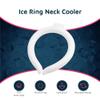 Magic Gel Neck Ring Coolers - Wearable Neck Cooling Ice Pack - Reusable Cool Body Cooler Tube - Cold Gel Wrap Ice Packs for Necks - Perfect for Athletes or Outdoor Workers - White view 3