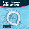 Magic Gel Neck Ring Coolers - Wearable Neck Cooling Ice Pack - Reusable Cool Body Cooler Tube - Cold Gel Wrap Ice Packs for Necks - Perfect for Athletes or Outdoor Workers - White view 4